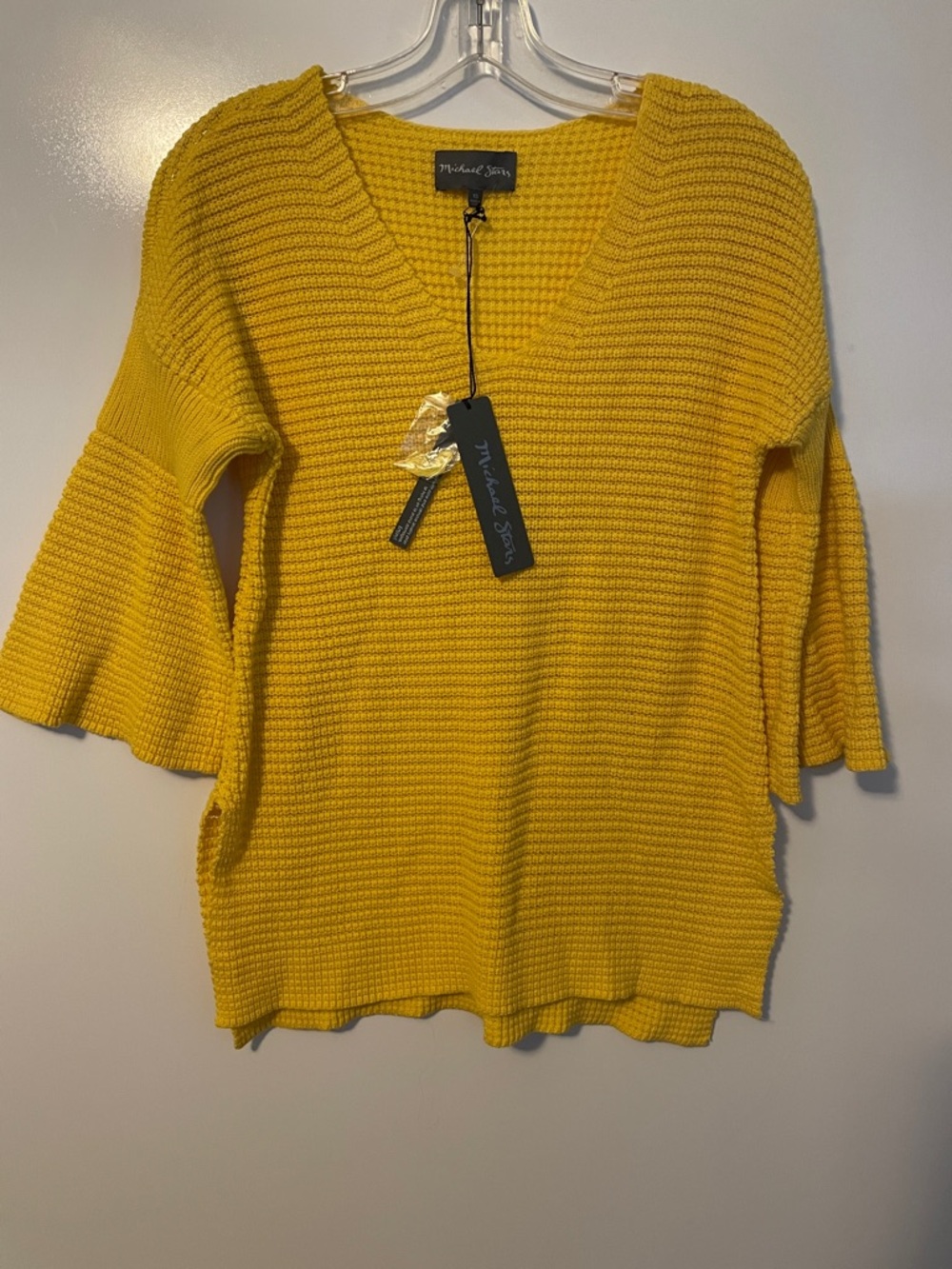 Michael Stars Dandelion 3/4 Sleeve Bell Sleeve Sweater Size XS NWT